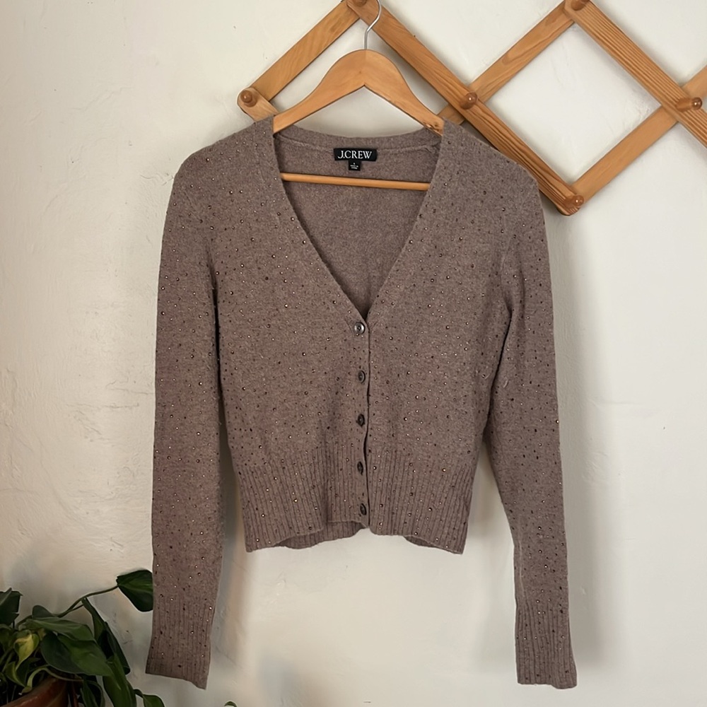 J.Crew Supersoft Cardigan w/Crystals